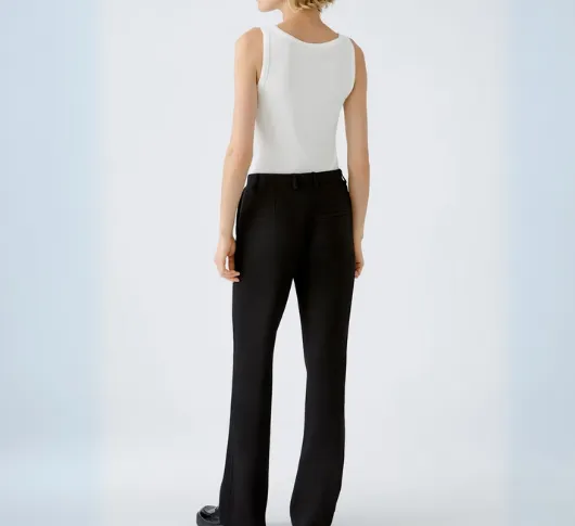 OUI - Jersey Boot Trousers in Black