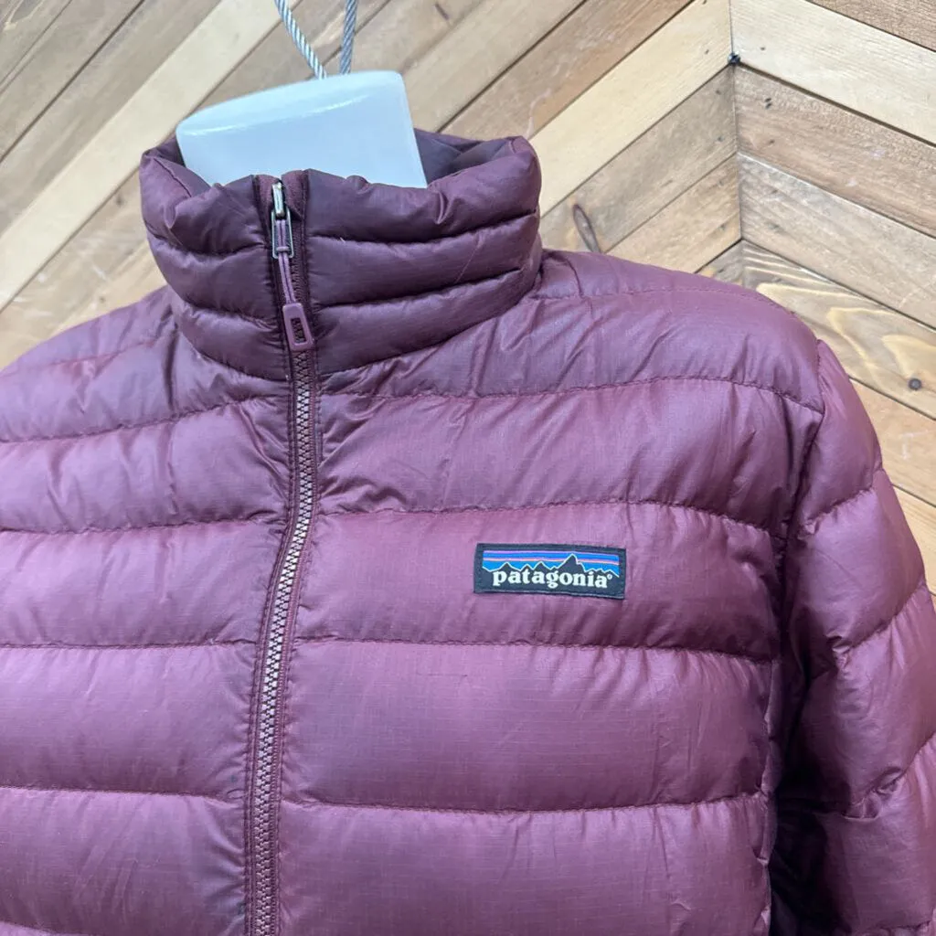 Patagonia - Women's Down Sweater Jacket - MSRP $349: Bugundy-women-XL