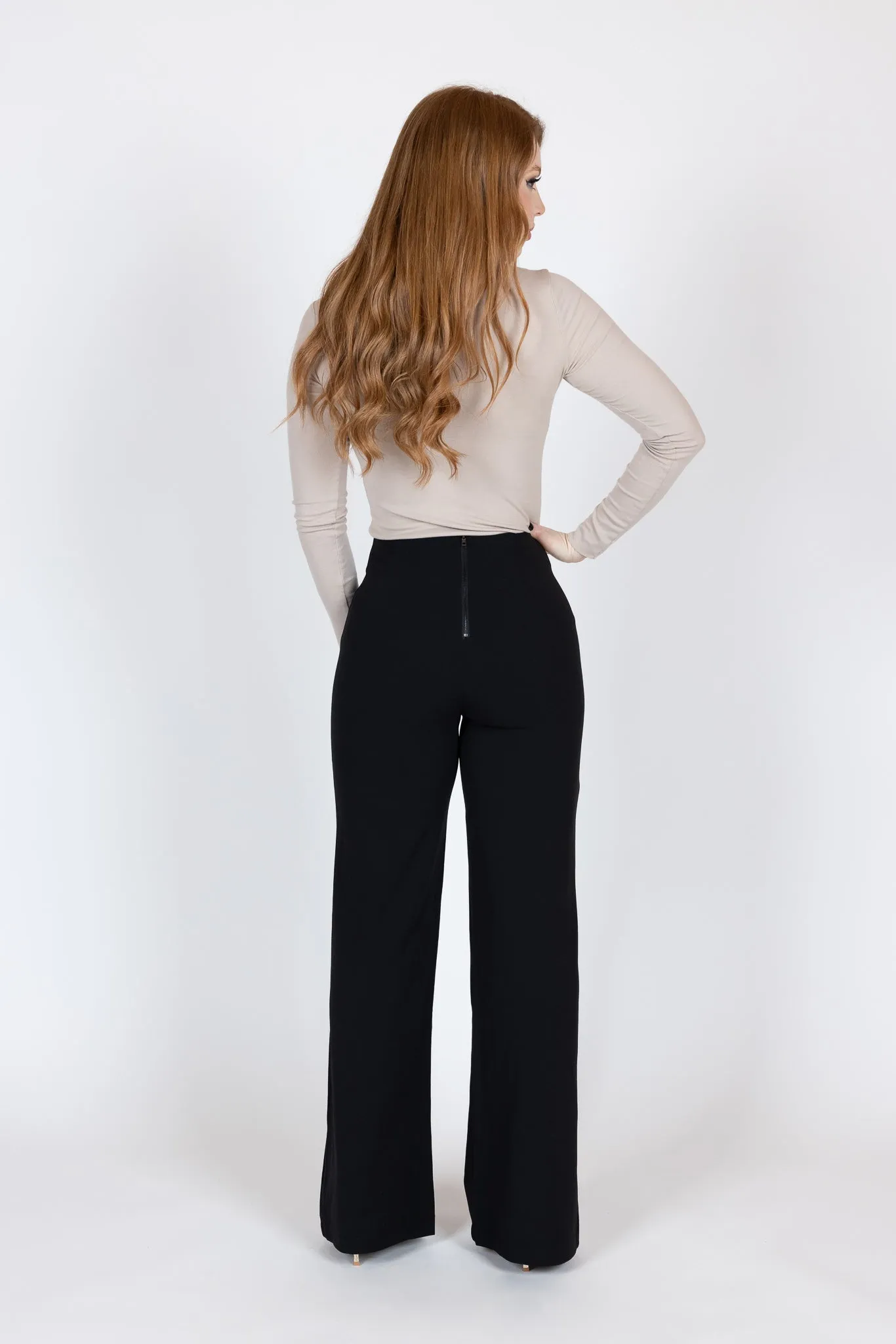 Pintuck Stretch Pants