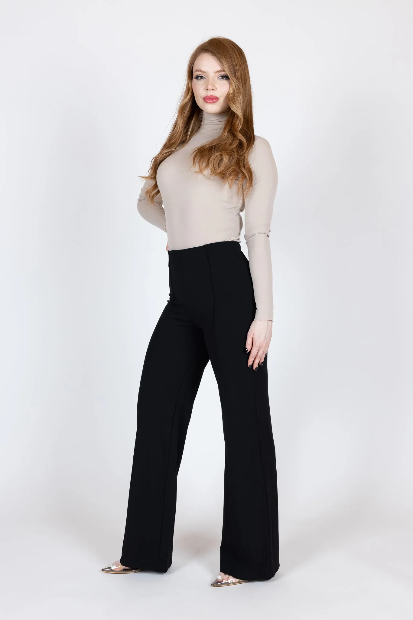 Pintuck Stretch Pants