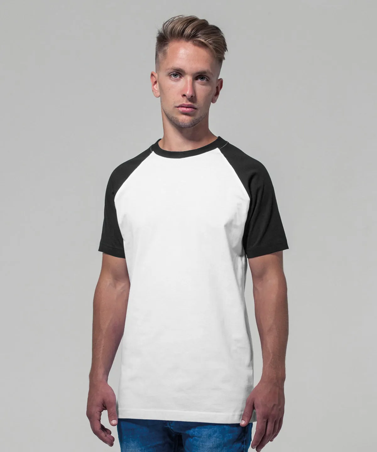 Raglan contrast tee | White/Black