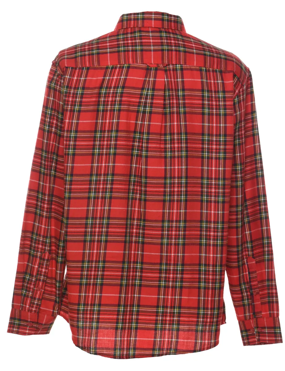 Red Classic Checked Shirt - L