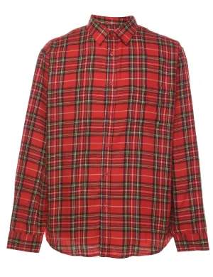 Red Classic Checked Shirt - L