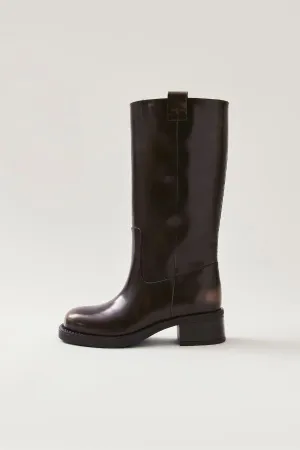 Sajan Leather Boots | Brown