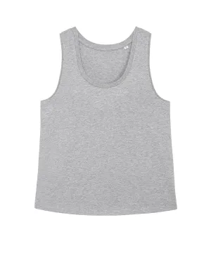 Stella Minter womens medium fit tank top (STTW084) | Heather Grey