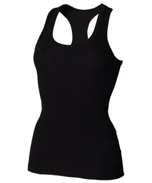 Stretch racerback tank | Black