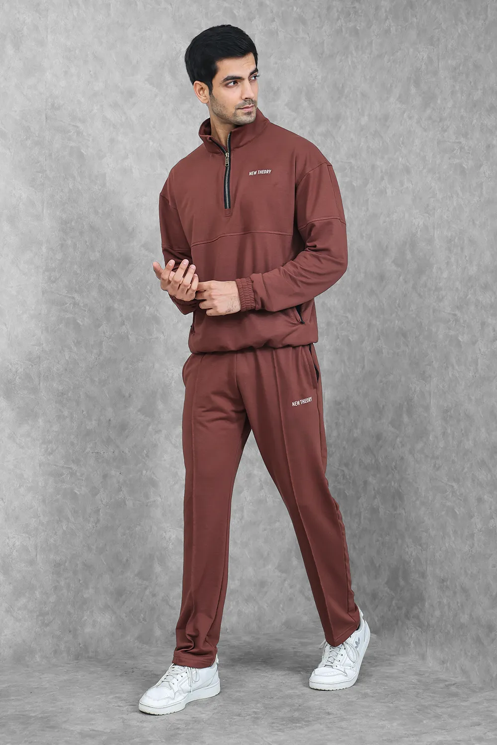 Studio Straight Fit Set- Chocolate Brown