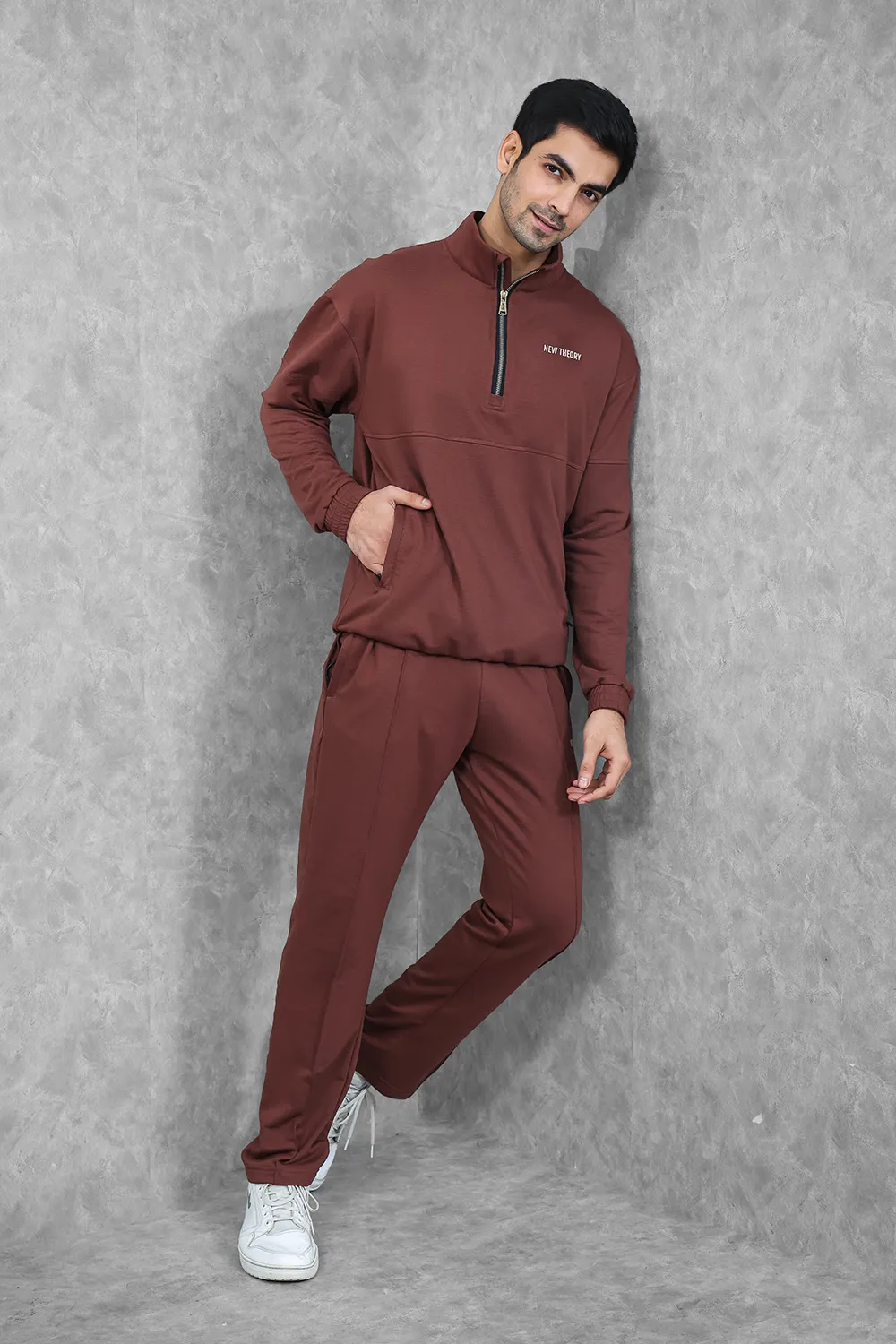 Studio Straight Fit Set- Chocolate Brown