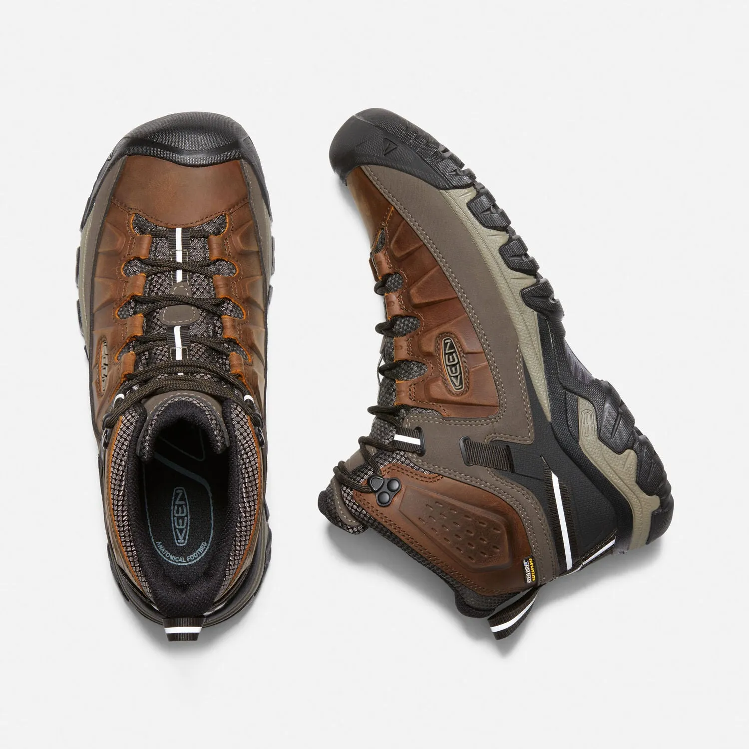 Targhee III Mid Men's Waterproof Hiking Boot - Chestnut,Mulch