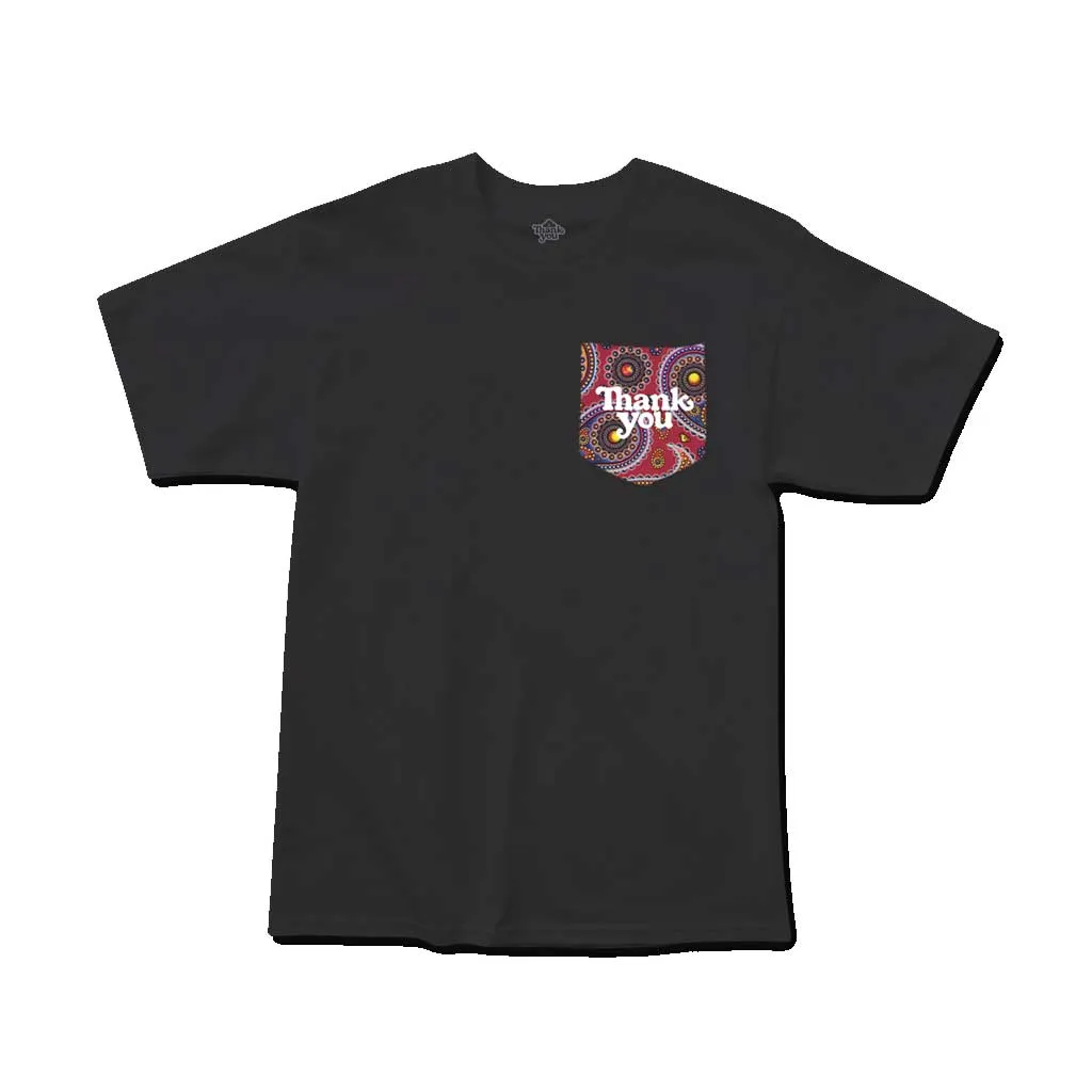 Thank You Paisley Pocket S/S Tee - Black