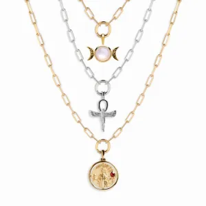 The Priestess Triple Chain Necklace Set