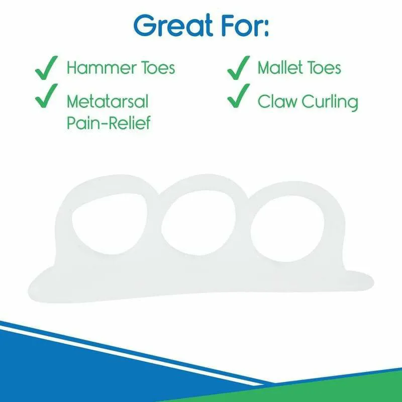 Vive Health Sole 3-Loop Hammer Toe Splint - White