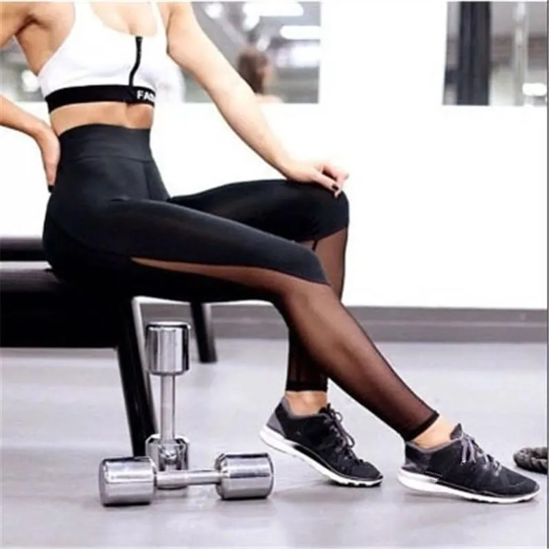 Women Mesh Black Transparent Comfortable Pant Sexy Slim Fit Leggins