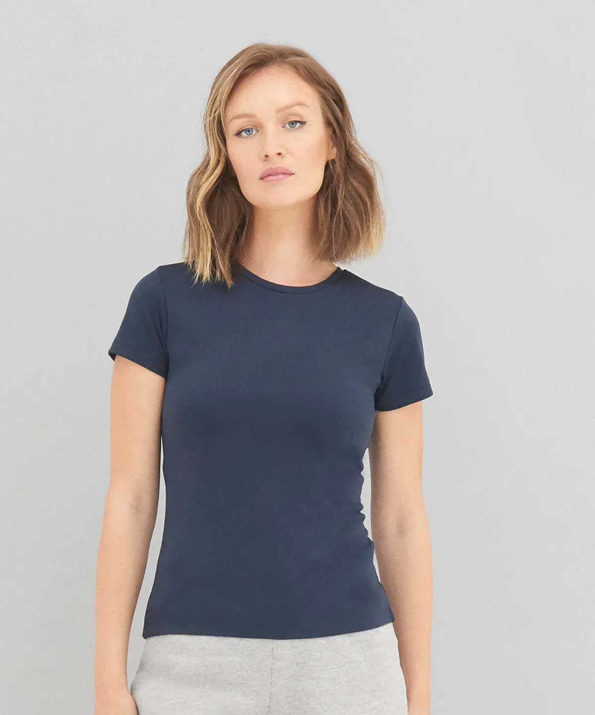 Womens Ambaro recycled sports tee | French Navy