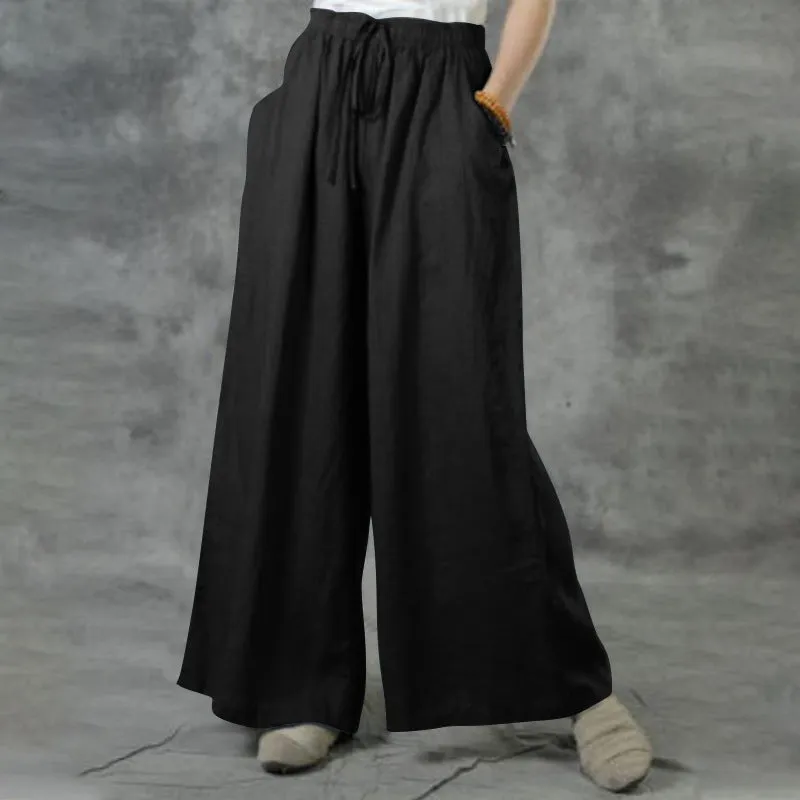 Women's Comfortable Loose Cotton Linen Casual Pants