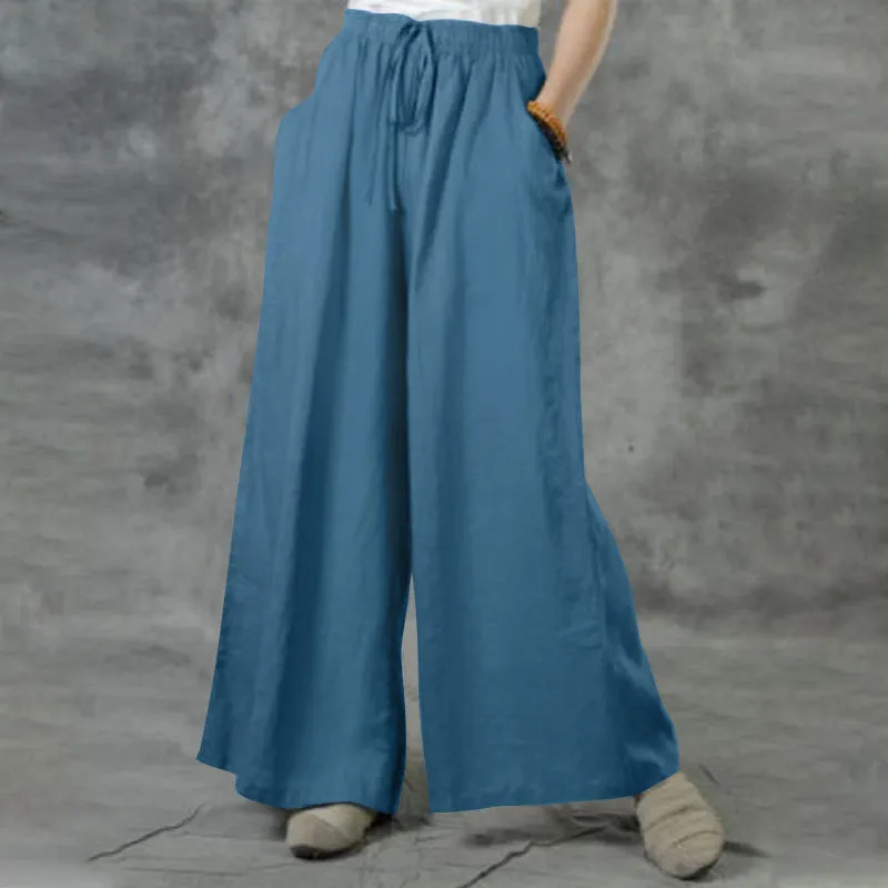 Women's Comfortable Loose Cotton Linen Casual Pants